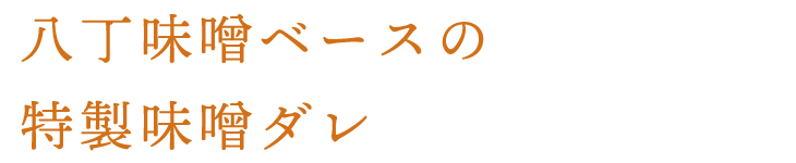 特製味噌もみダレ